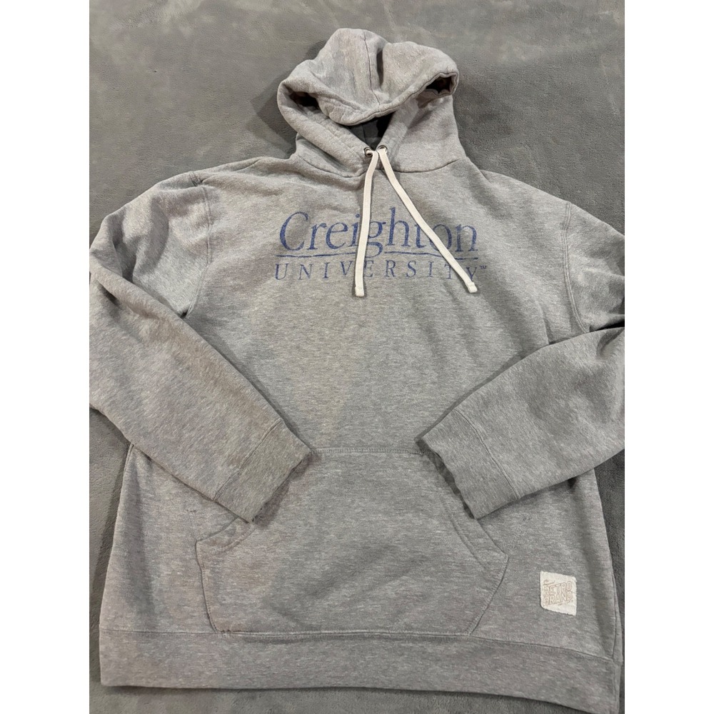 Retro Brand Creighton University Hoodie Gray Sweatshirt XL
